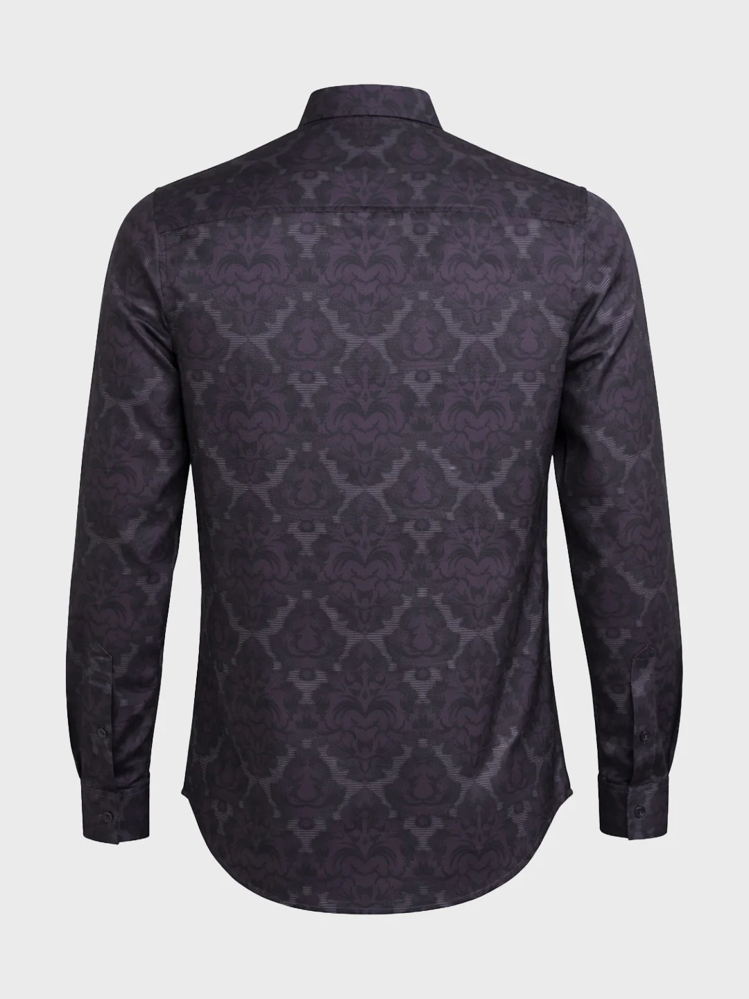 Men's Brown Slim Fit Printed Party Wear Shirt - Image 5