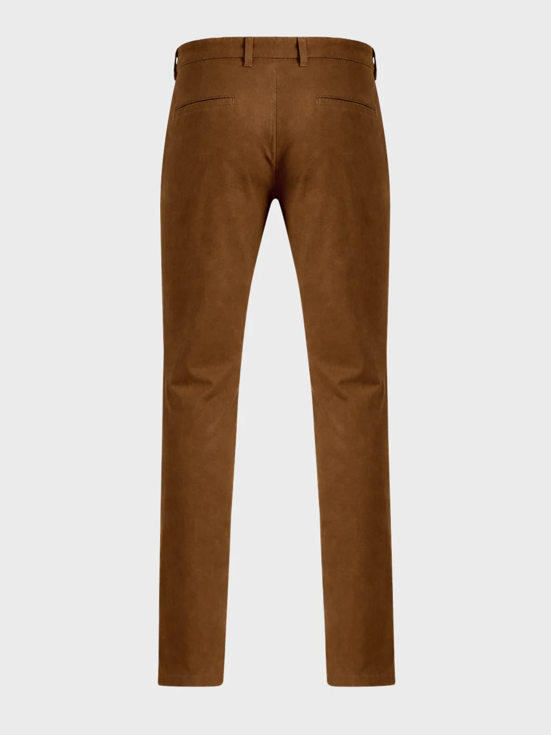 Men's Brown Slim Fit Solid Casual Chinos - Image 6