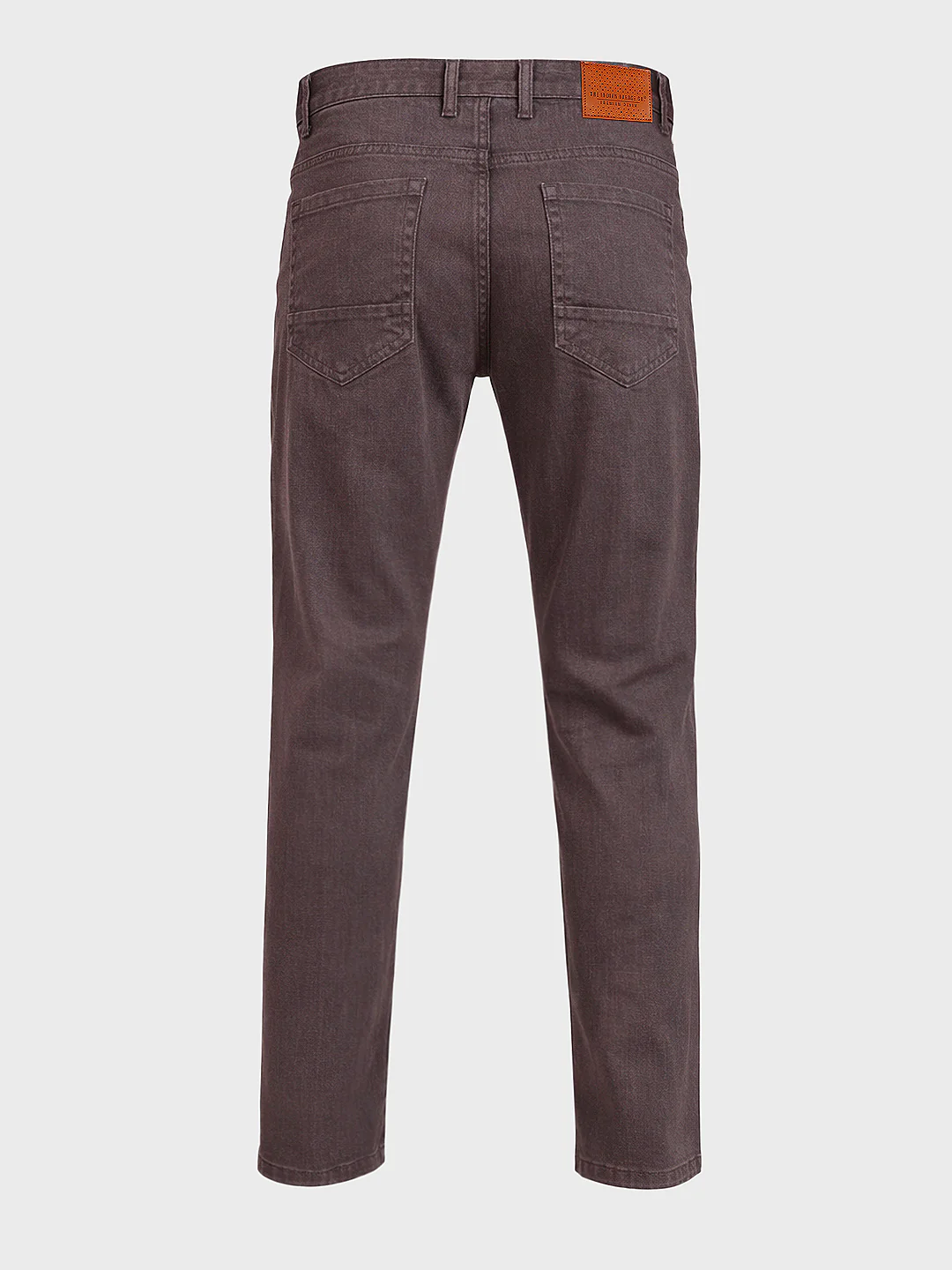 Men's Brown Slim Fit Solid Casual Jeans - Image 5