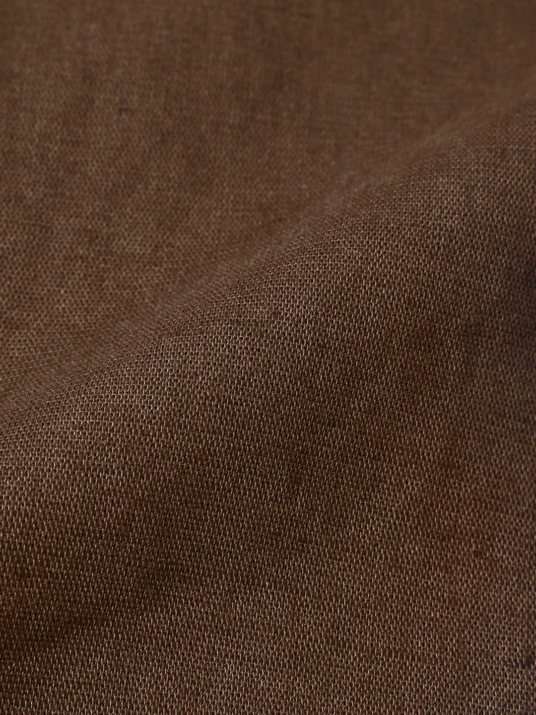 Men's Brown Slim Fit Solid Casual Shirts - Image 7