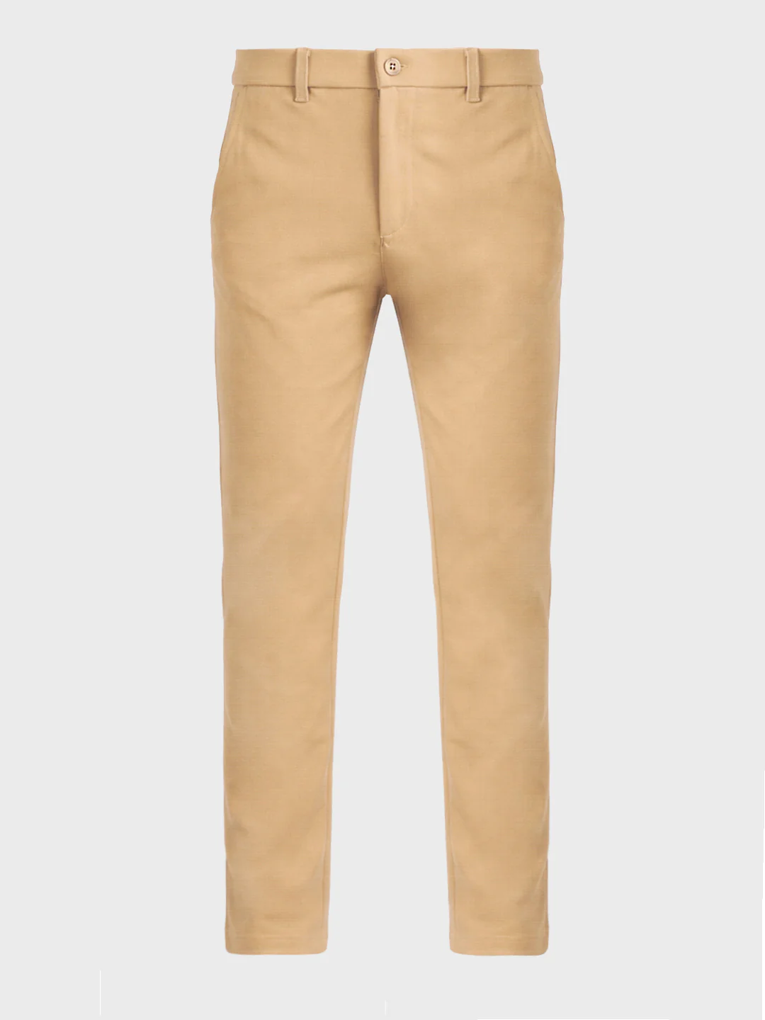 Men's Brown Slim Fit Solid Formal Chinos - Image 6