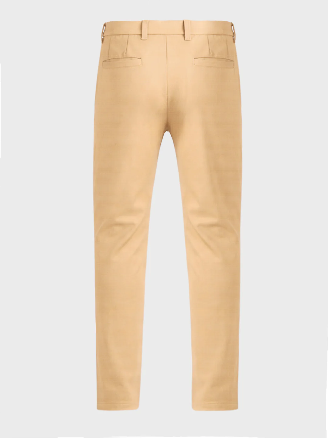 Men's Brown Slim Fit Solid Formal Chinos - Image 7