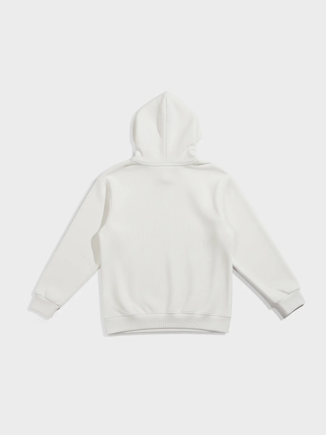 Men's Cream Oversized Fit Embrodered Casual Sweatshirt - Image 4
