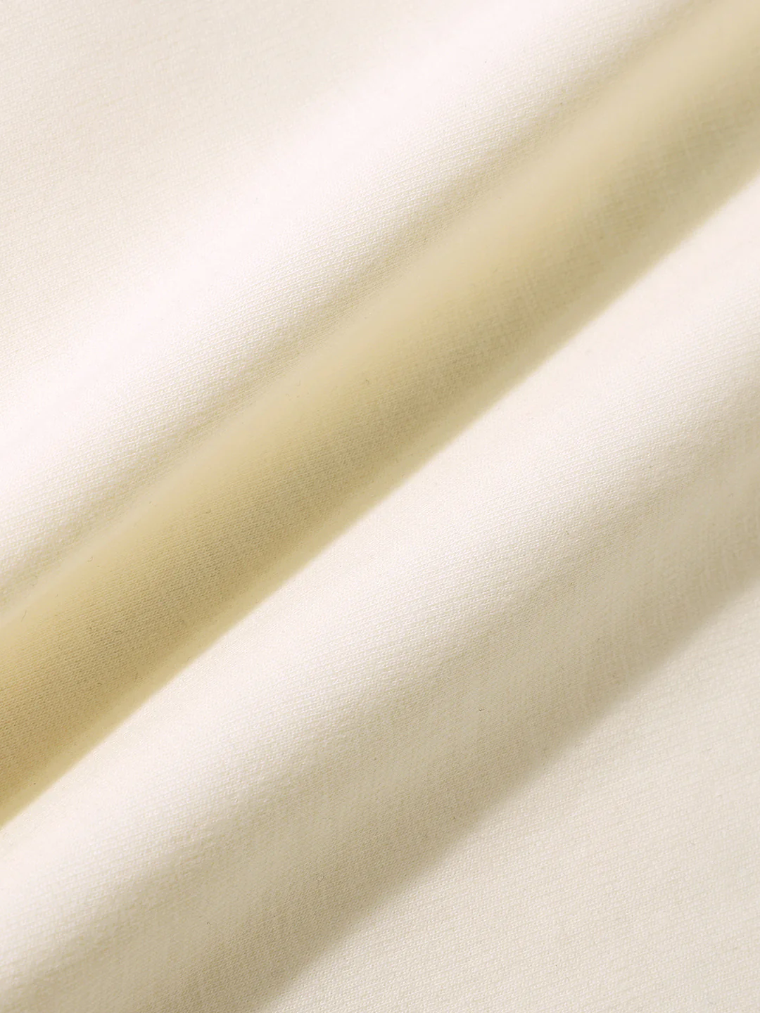 Men's Cream Relaxed Fit Embroided 240 GSM Casual T-Shirt - Image 6