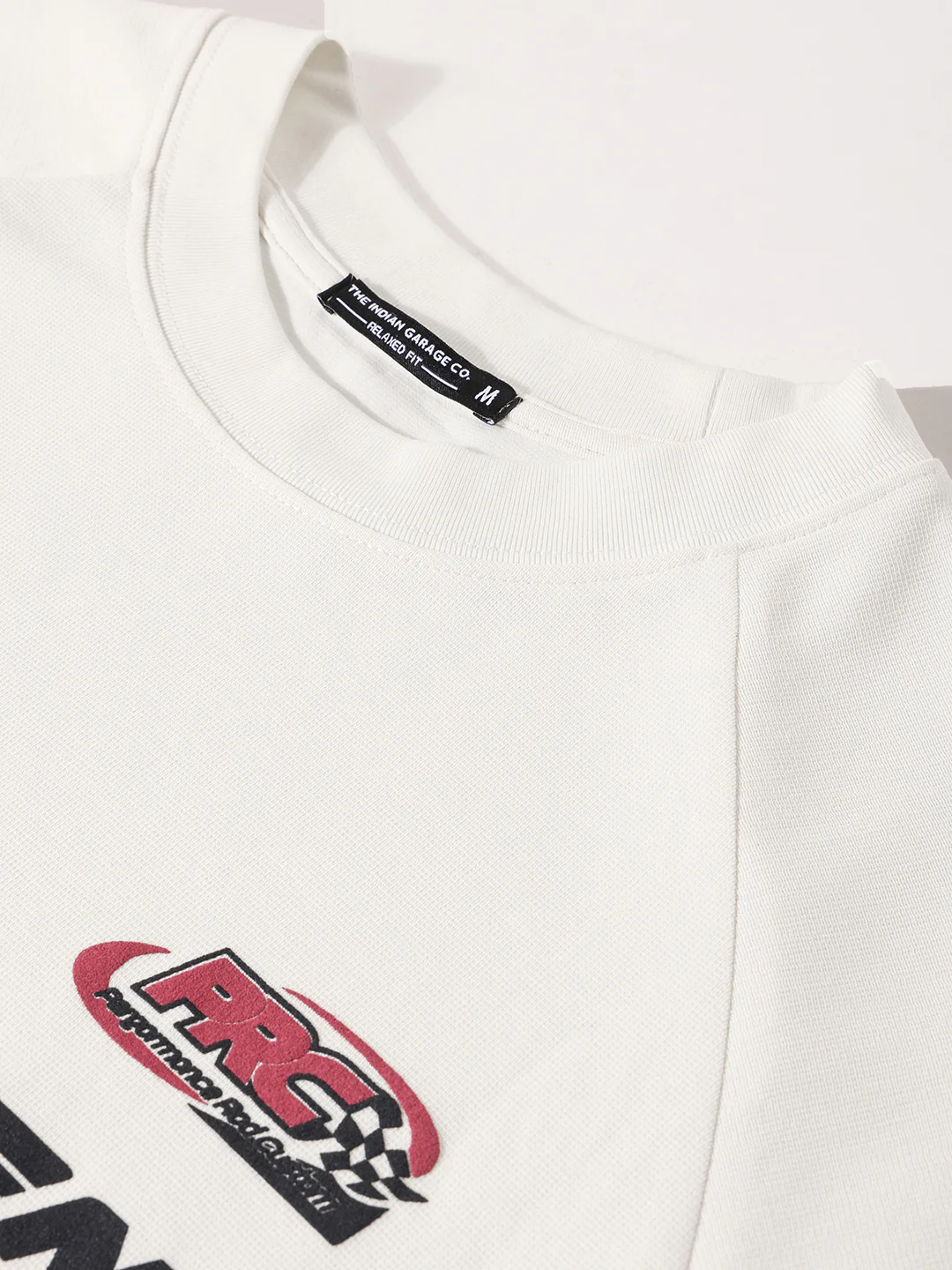 Men's Cream Relaxed Fit Graphic Printed 240 GSM Street Wear T-Shirt - Image 9