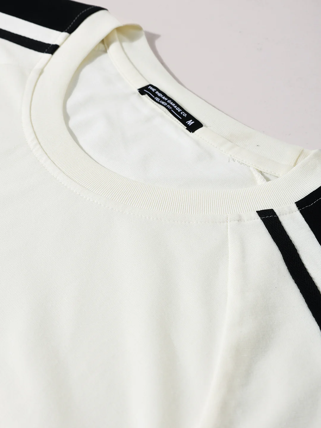 Men's Cream Relaxed Fit Graphic Printed 240 GSM Street Wear T-Shirt - Image 9
