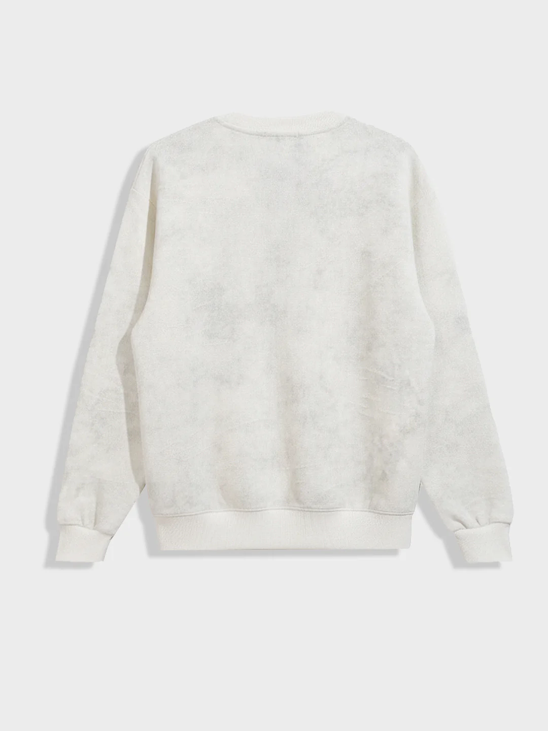 Men's Cream Relaxed Fit Printed Casual Sweatshirt - Image 4