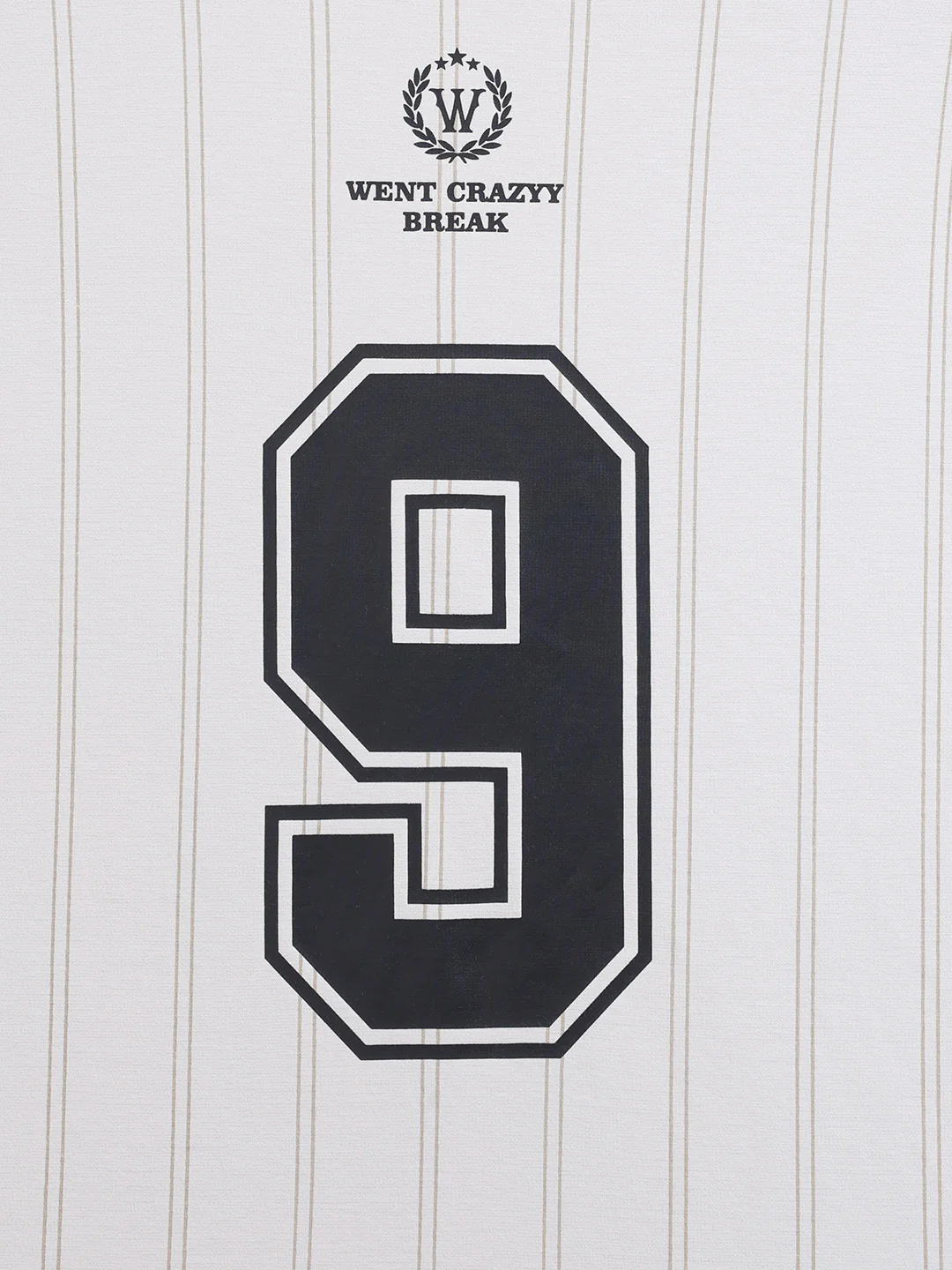 Men's Cream Relaxed Fit Printed 240 GSM Sport Wear T-Shirt - Image 7