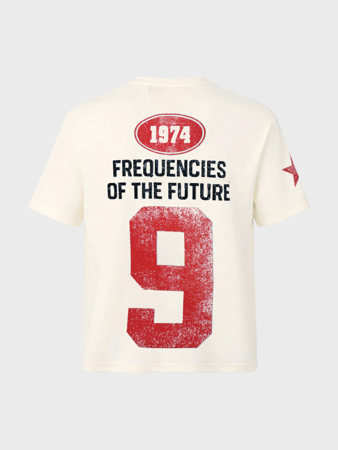 Men's Cream Relaxed Fit Solid Casual T-Shirt - Image 5