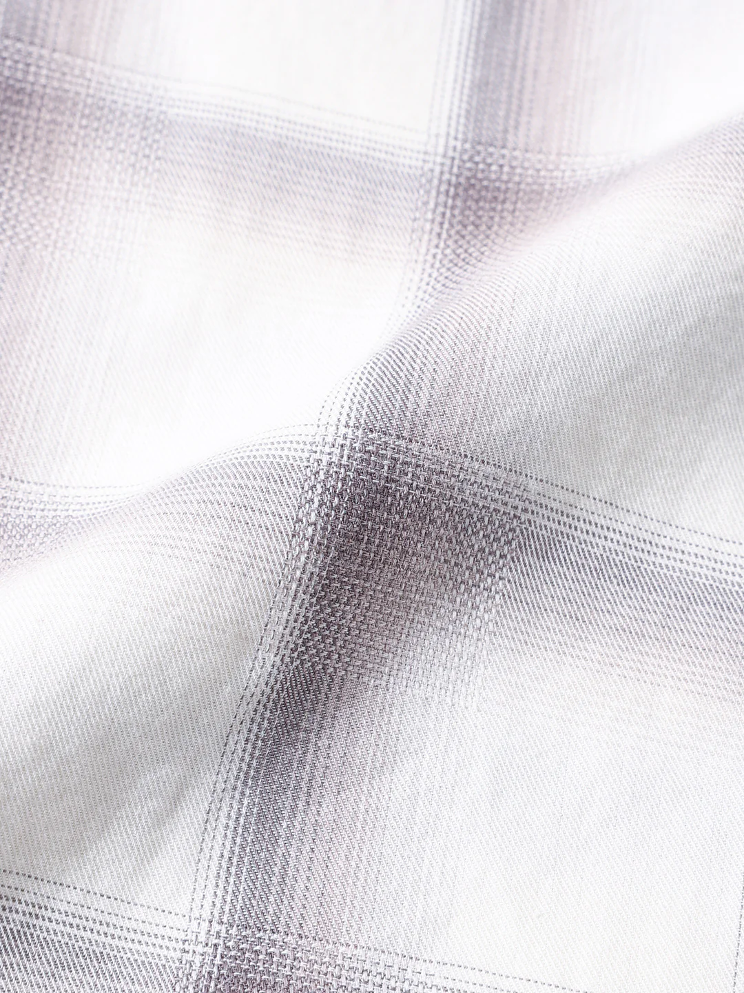 Men's Cream Slim Fit Checkered Casual Shirt - Image 7