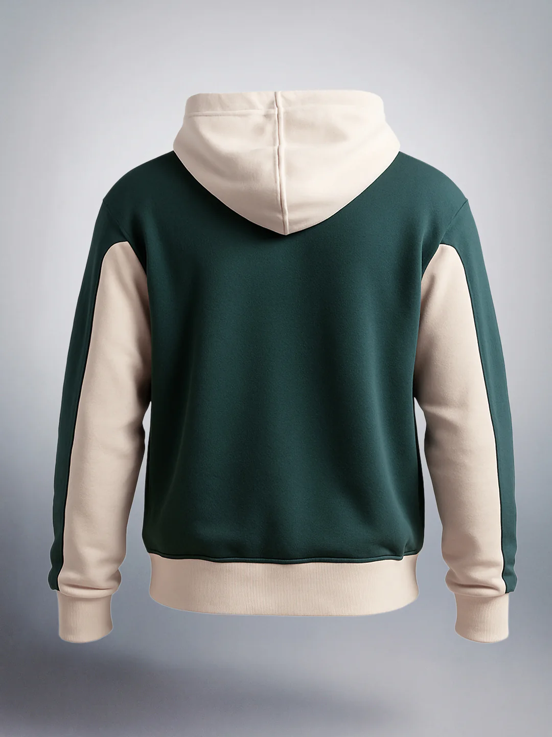Men's Green Boxy Fit Graphic Printed Casual Sweatshirt - Image 4