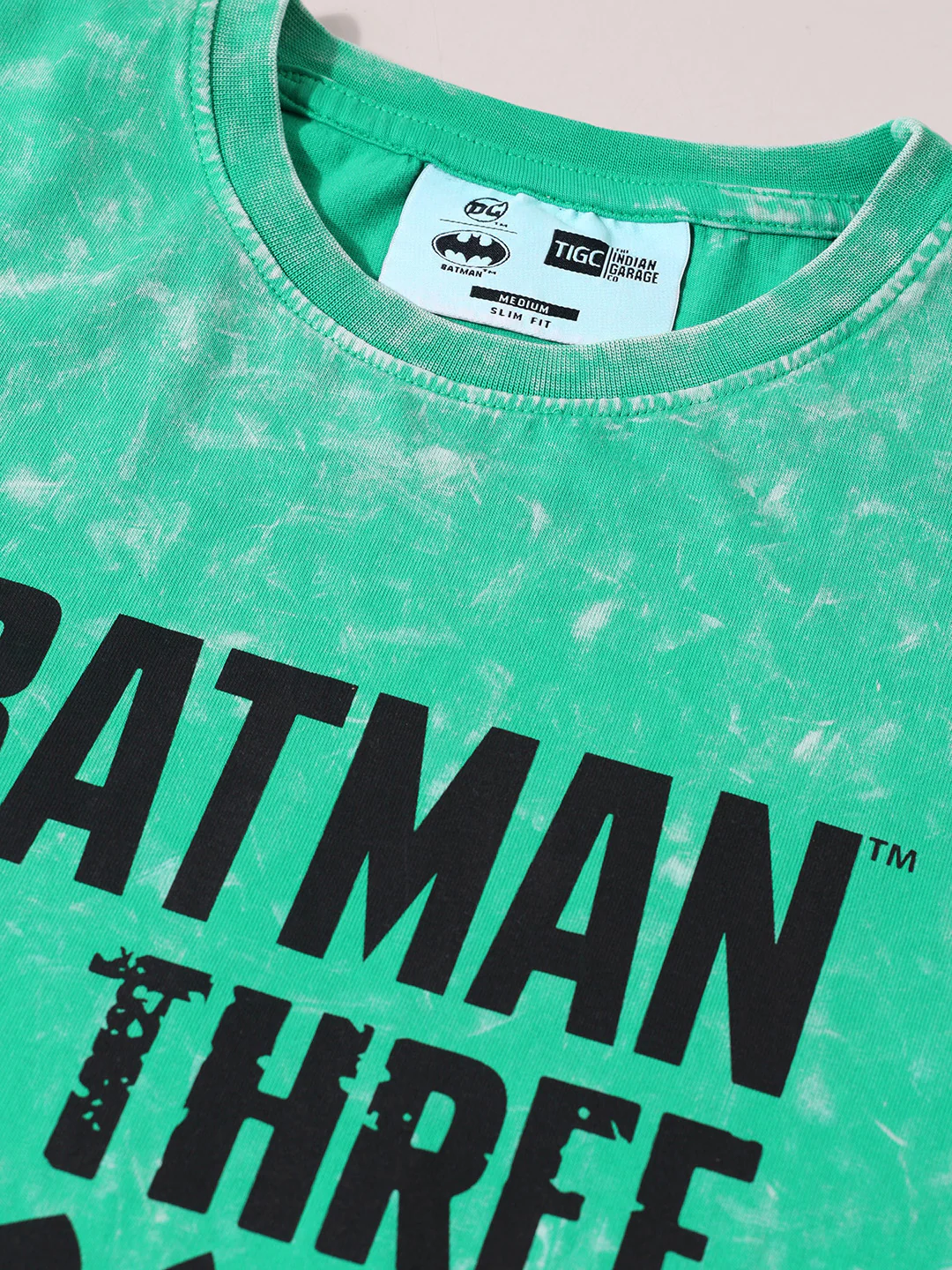 Men's Green Boxy Fit  Joker Character T-Shirt - Image 3