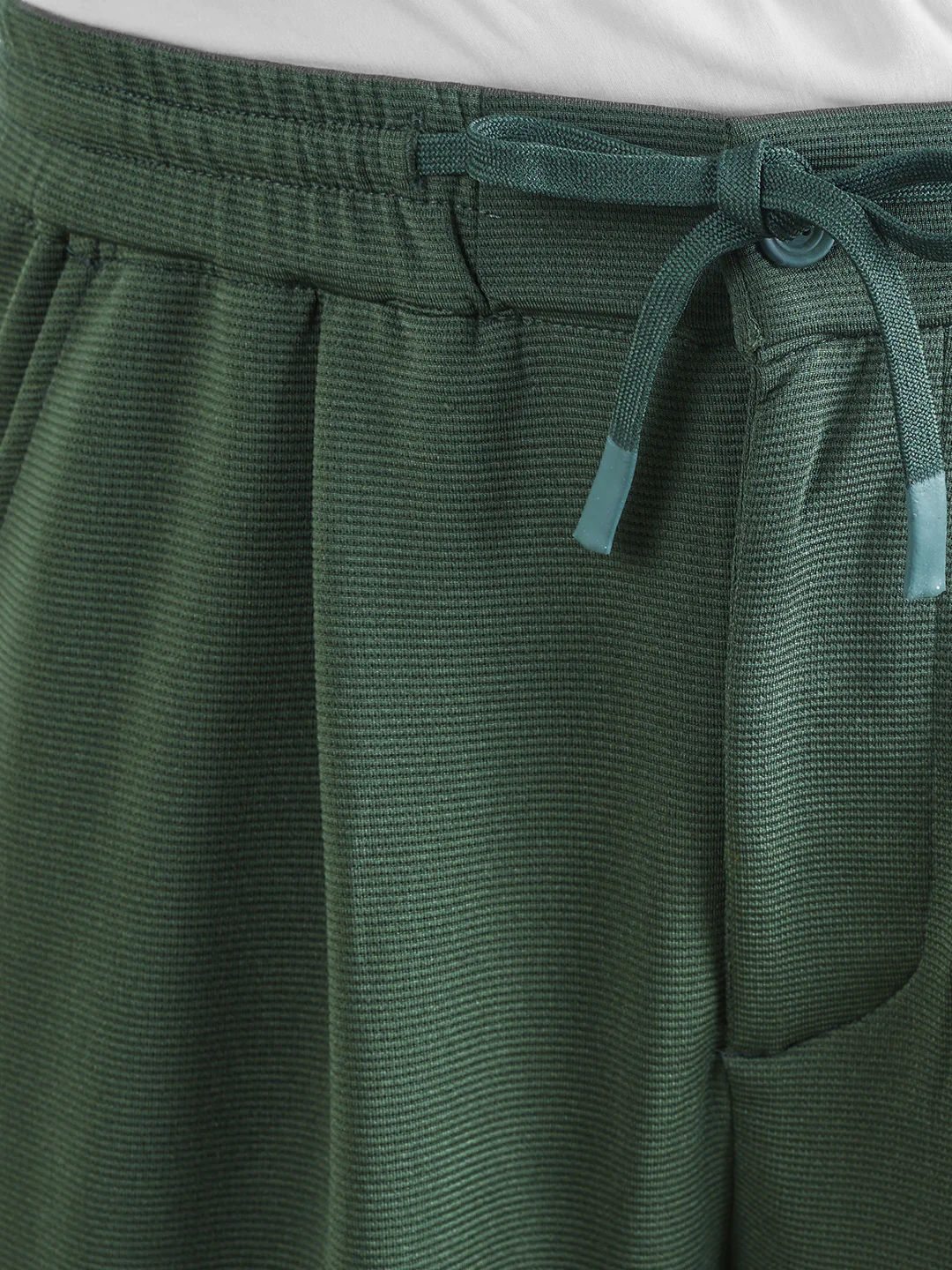 Men's Green Loose Fit Solid Casual Joggers - Image 8