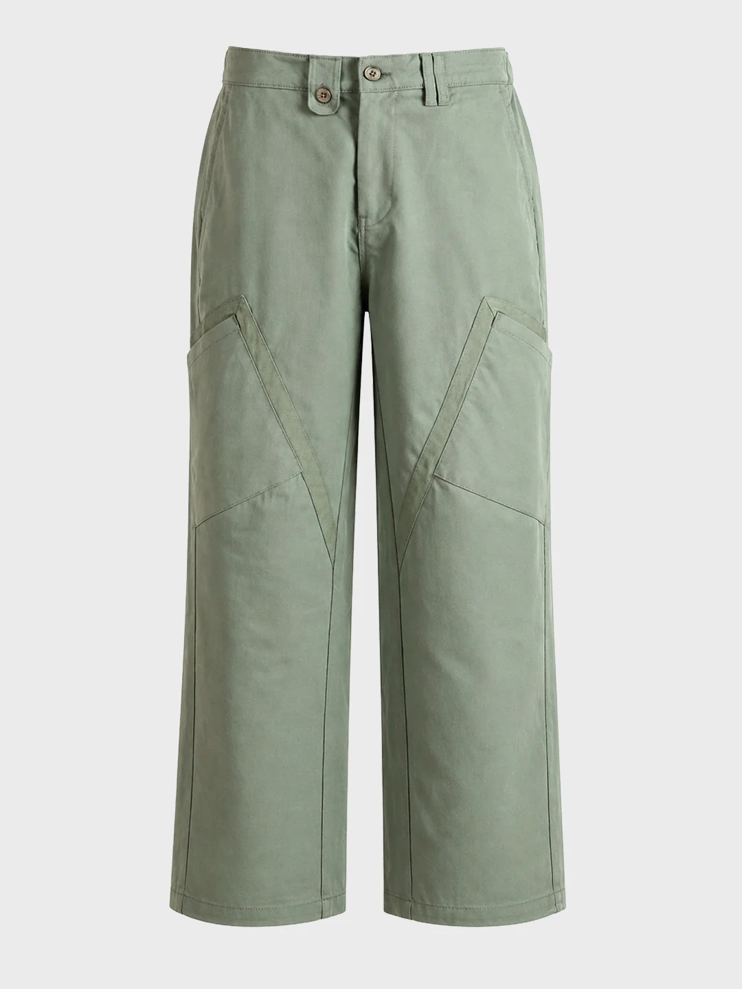 Men's Green Loose Fit Textured Utility Cargo - Image 7