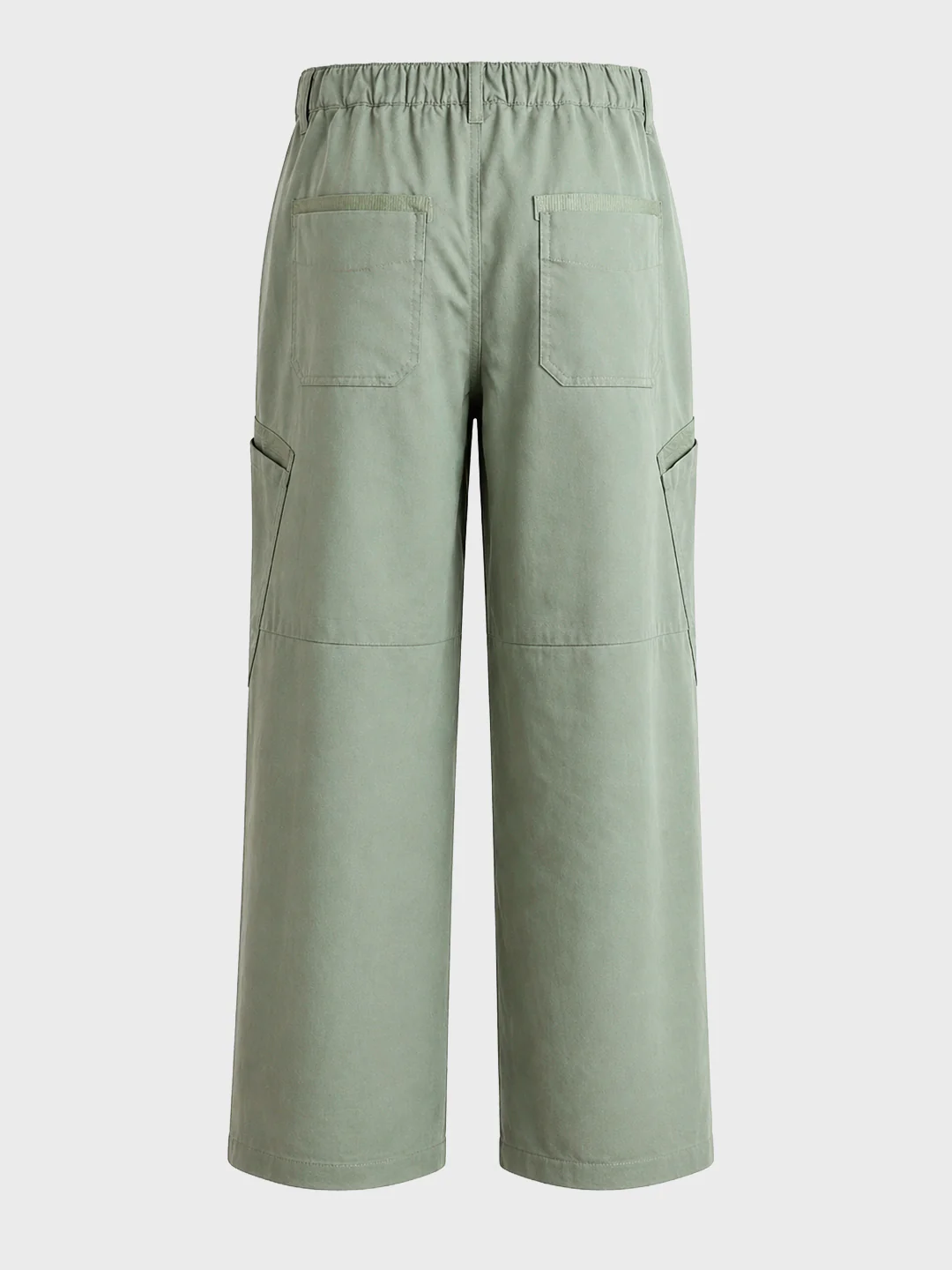Men's Green Loose Fit Textured Utility Cargo - Image 8