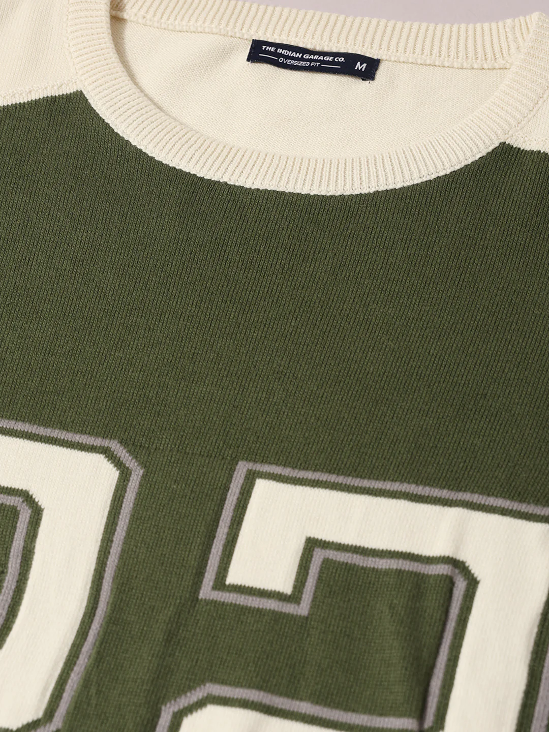 Men's Green Oversized Fit Graphic Printed Casual T-Shirt - Image 6