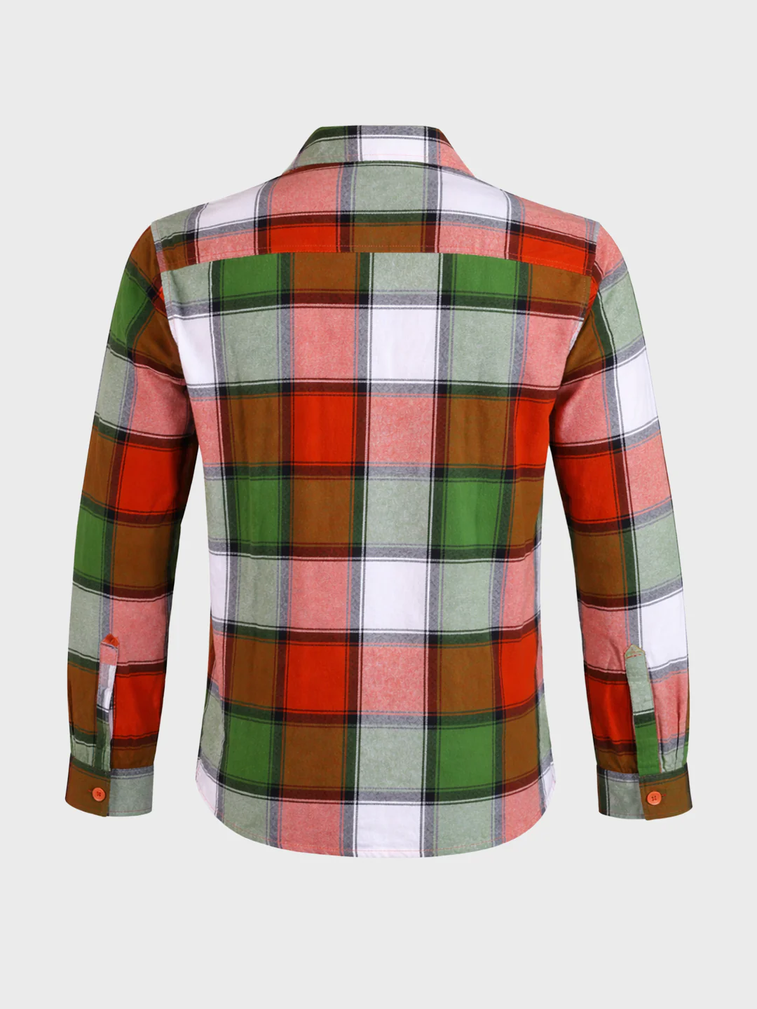 Men's Multicolor Regular Fit Checkered Casual Shirt - Image 6