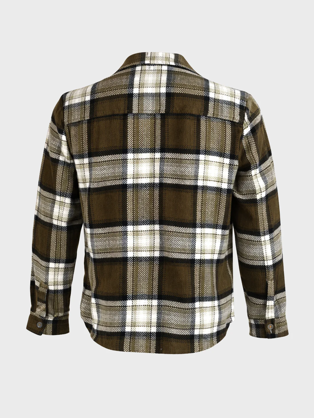 Men's Green Regular Fit Checkered Casual Shirt - Image 6