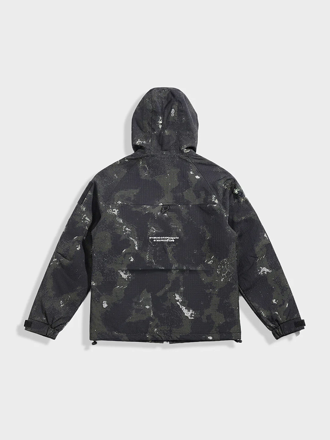 Men's Green Regular Fit Printed Casual Winter Jacket - Image 4