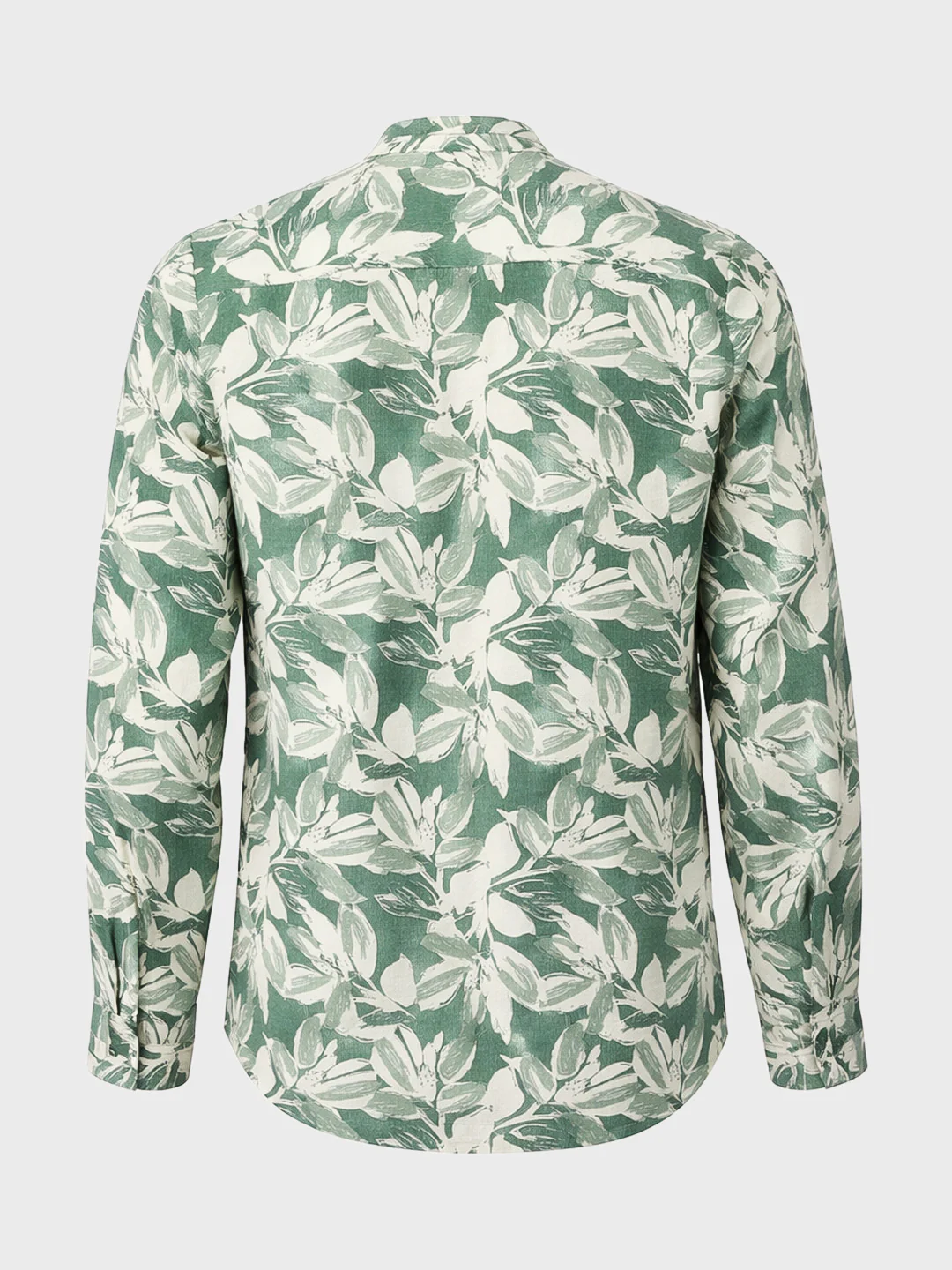 Men's Green Regular Fit Printed Casual Shirts - Image 6