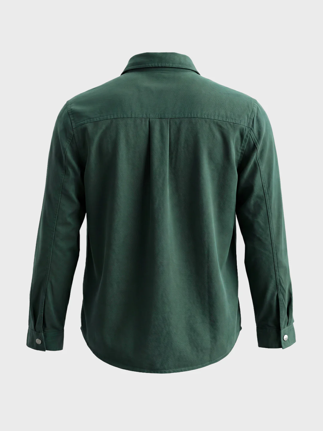 Men's Green Regular Fit Solid Casual Shirt - Image 6