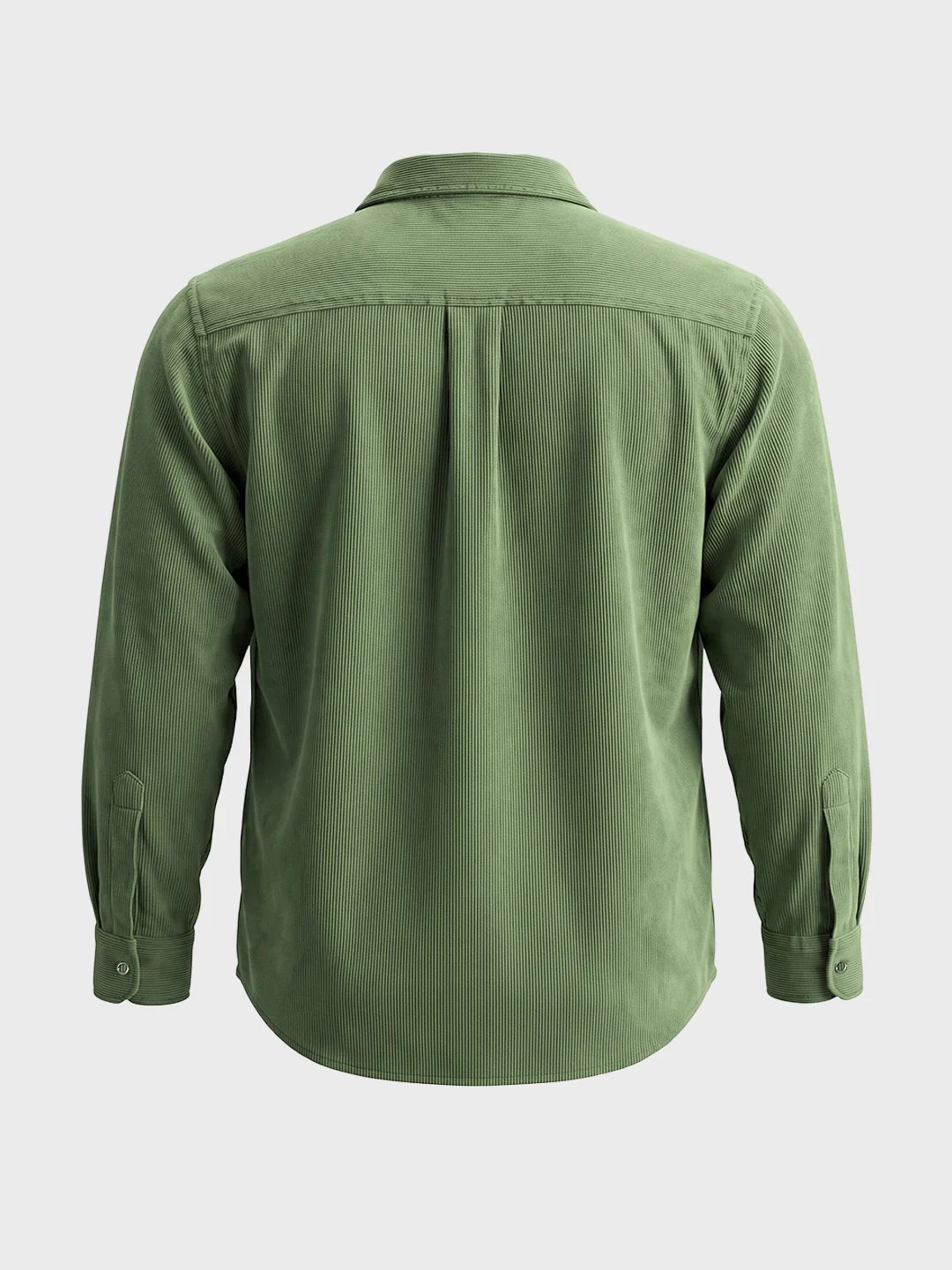 Men's Green Regular Fit Solid Casual Shirt - Image 5