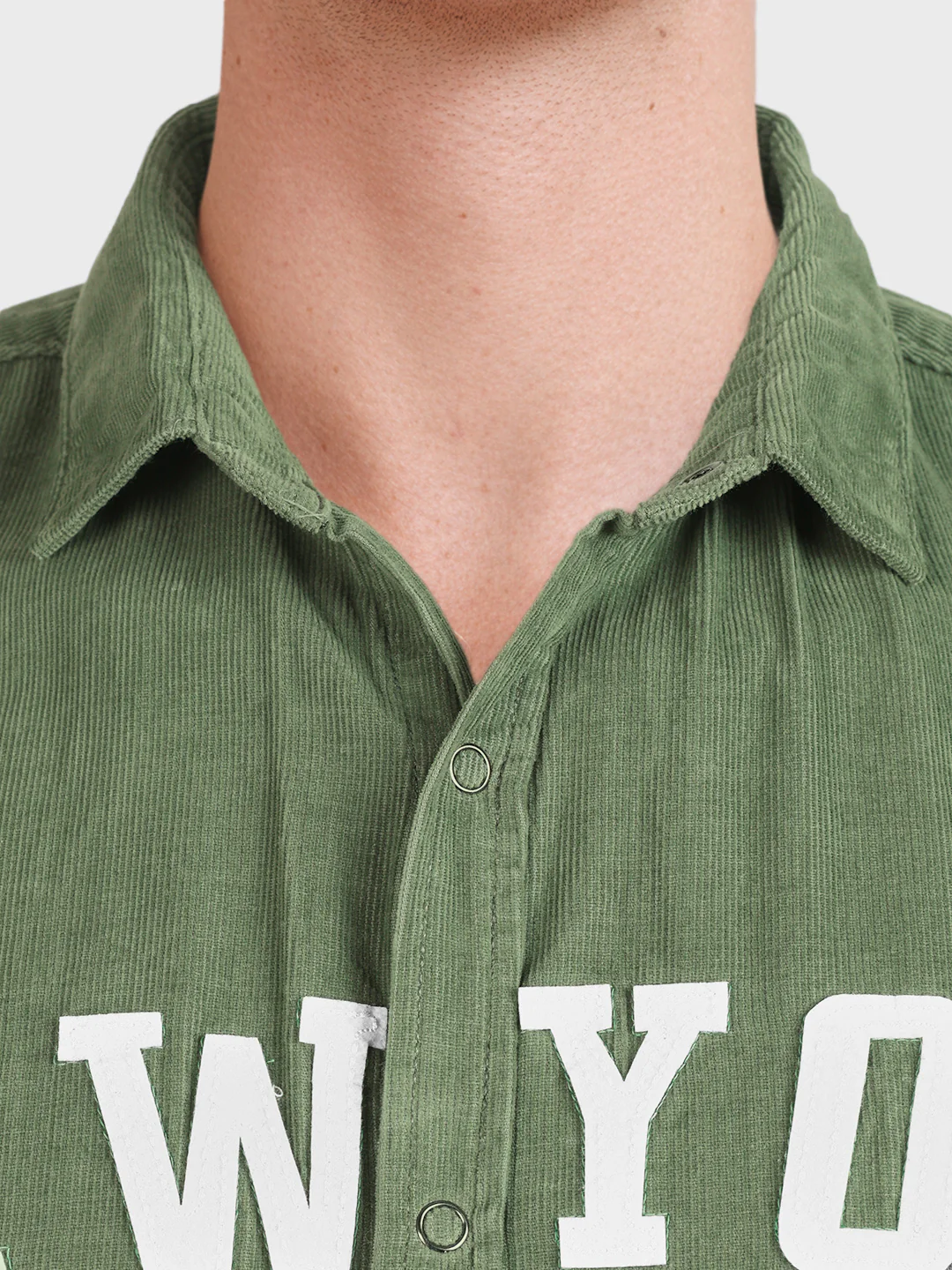 Men's Green Regular Fit Solid Casual Shirt - Image 6