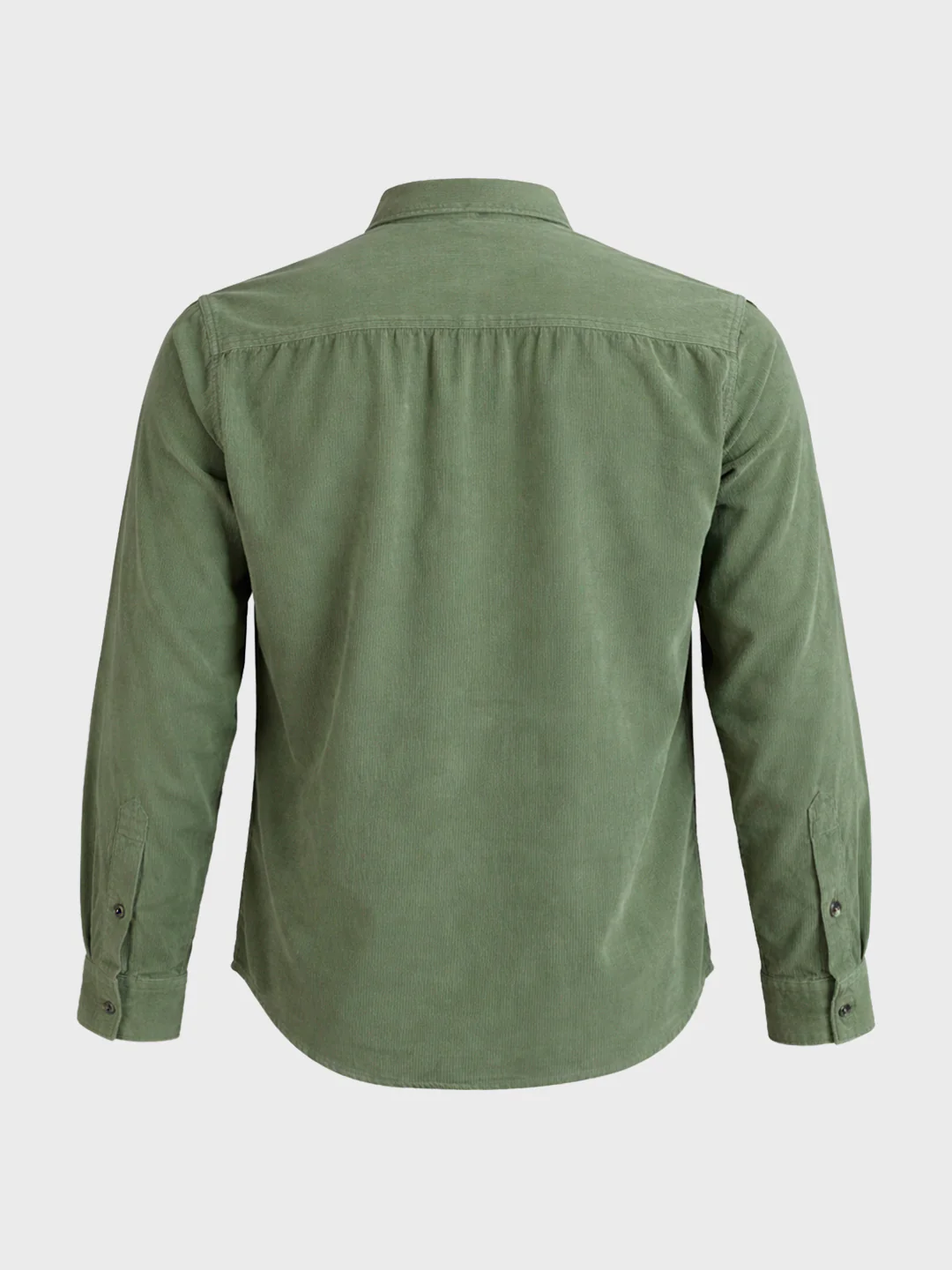 Men's Green Regular Fit Solid Casual Shirt - Image 6