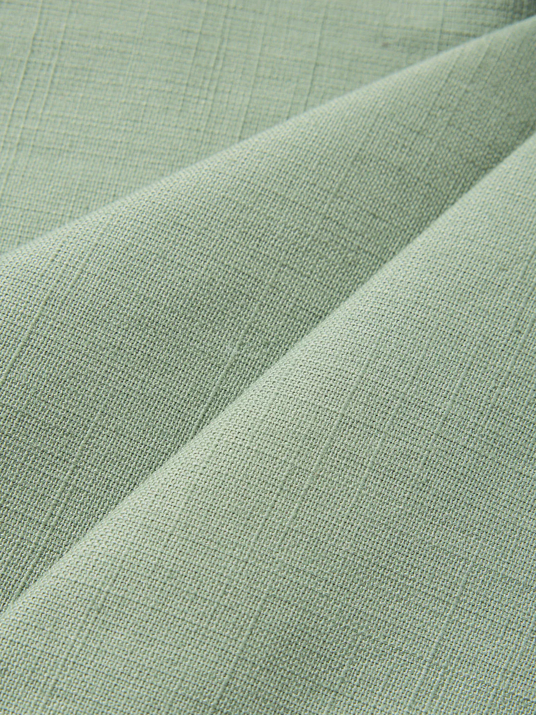 Men's Green Regular Fit Solid Casual Trousers - Image 7