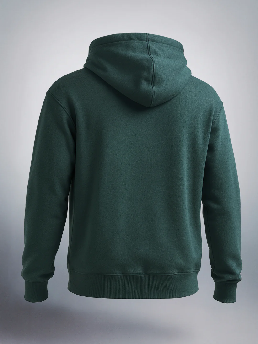 Men's Green Relaxed Fit Embroided Casual Sweatshirt - Image 4