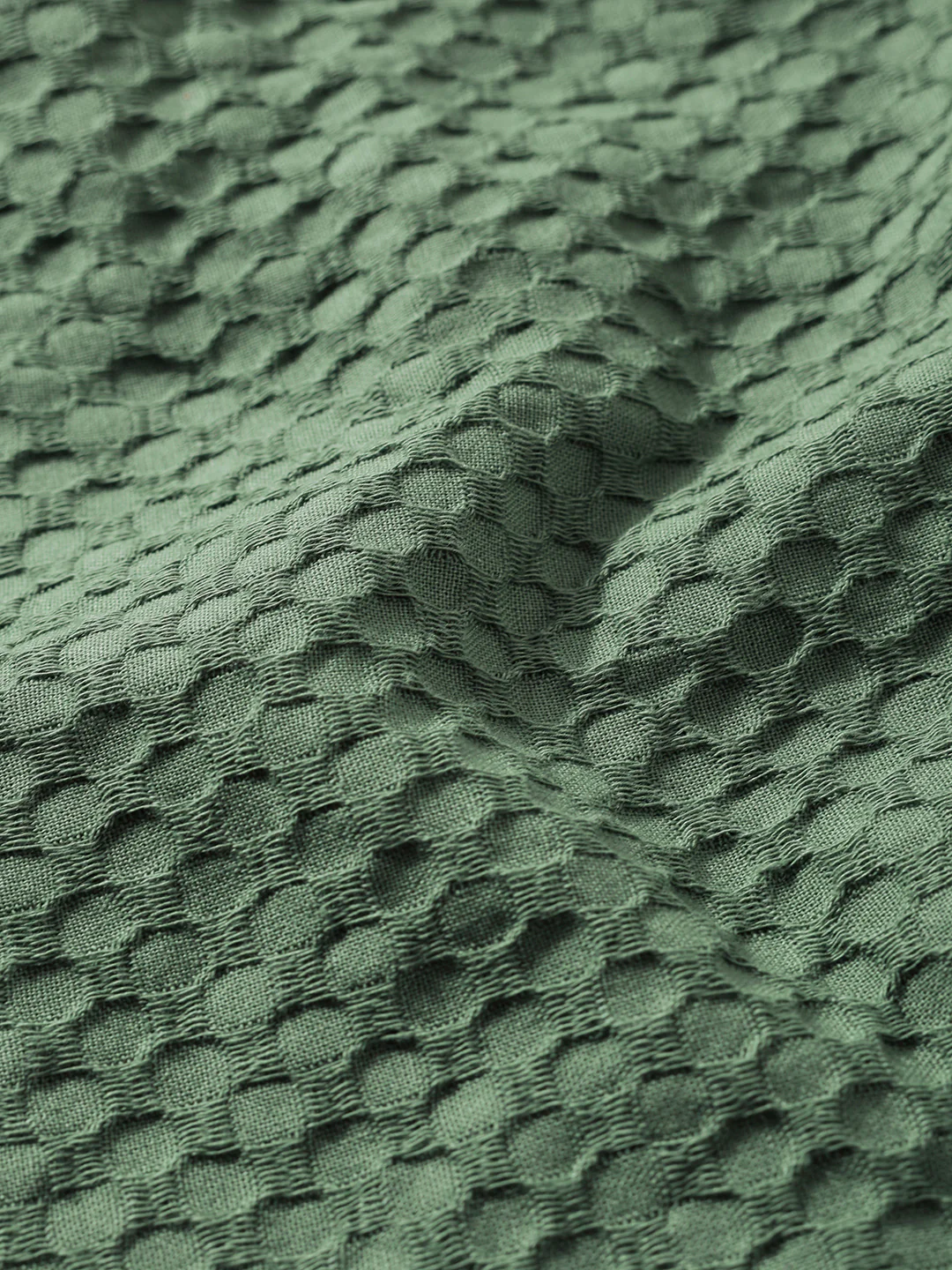 Men's Green Relaxed Fit Geometric Print Resort Wear Shirt - Image 7