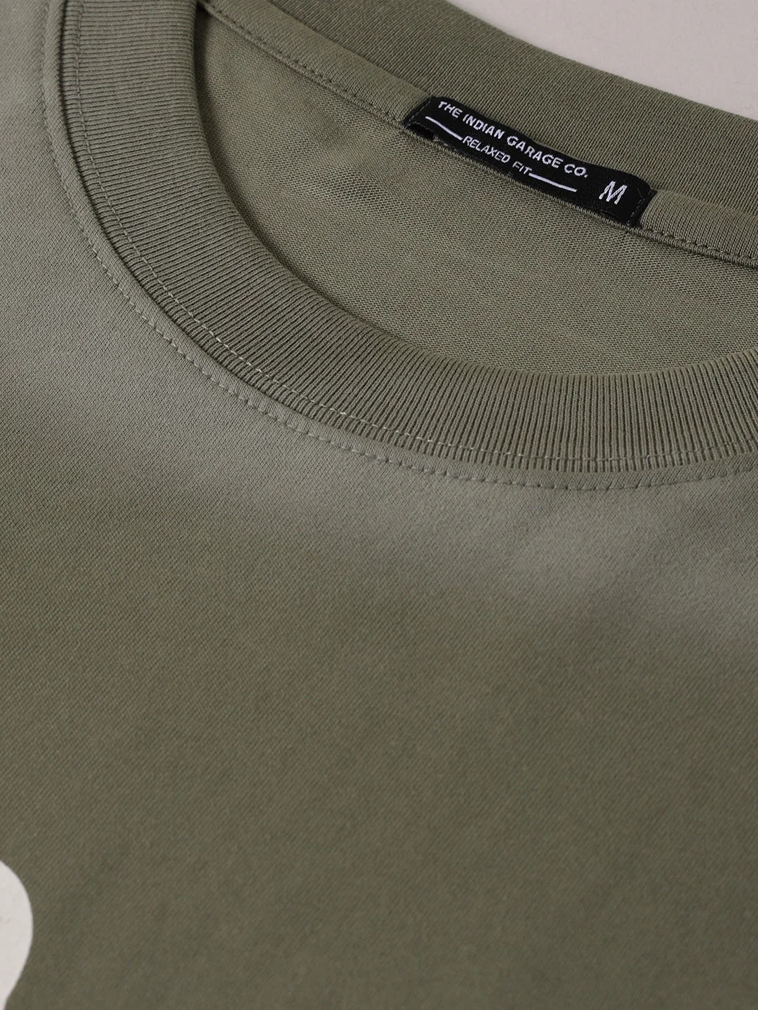 Men's Green Relaxed Fit Graphic Printed 240 GSM Street Wear T-Shirt - Image 9