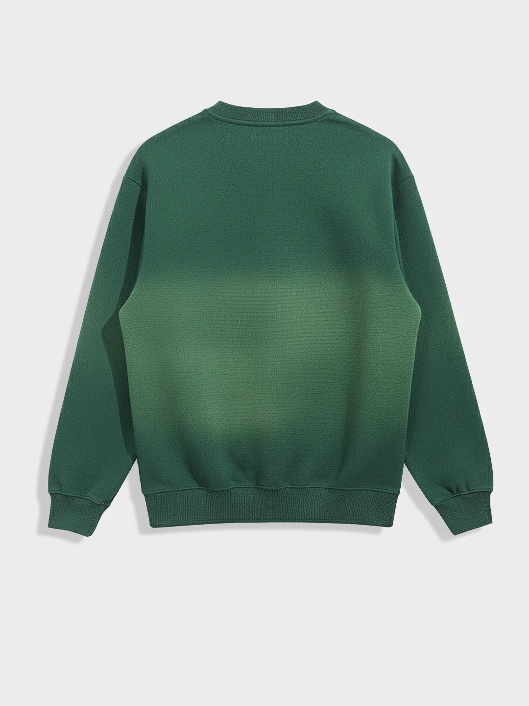 Men's Green Relaxed Fit Printed Casual Sweatshirt - Image 4