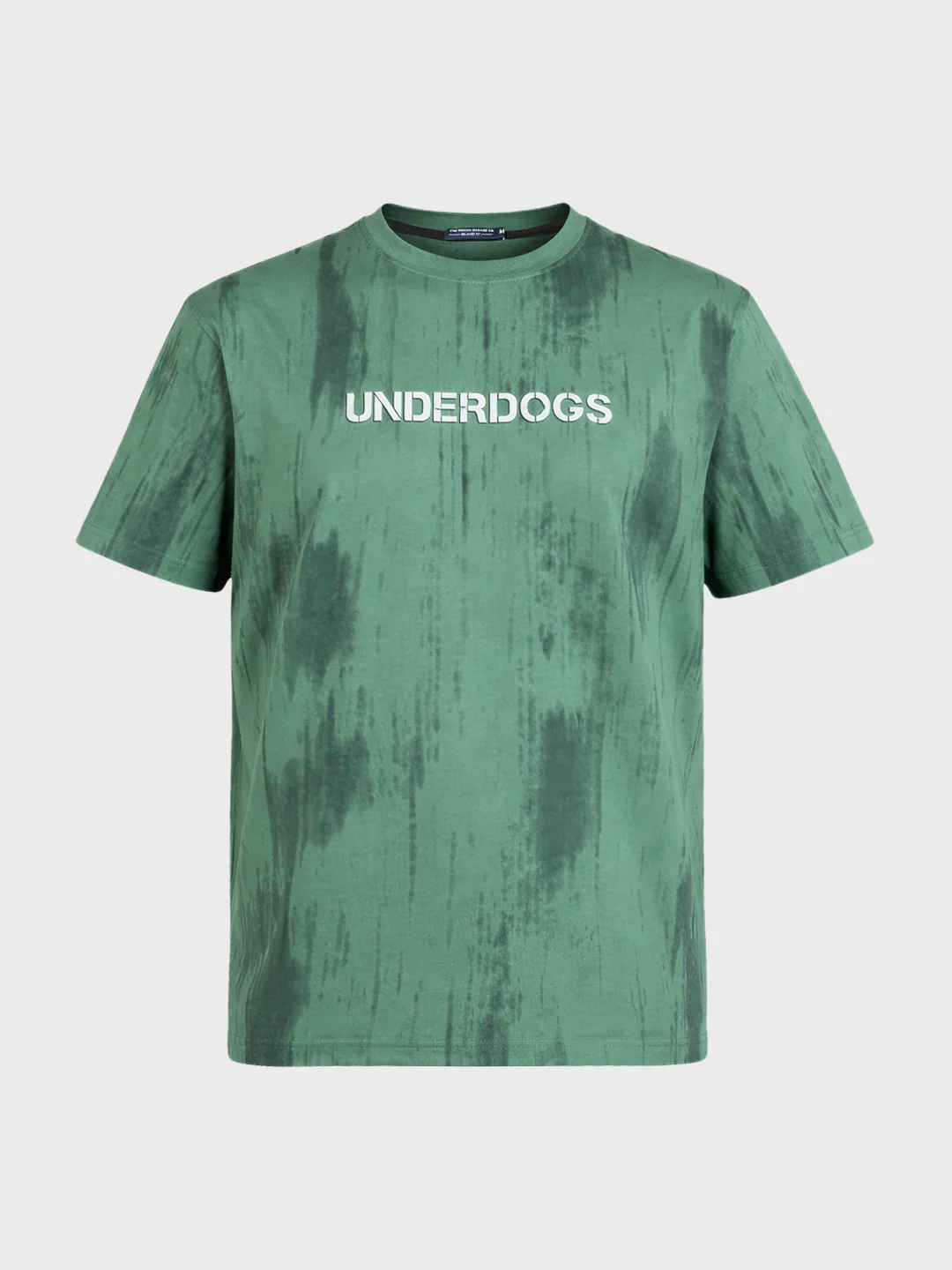 Men's Green Relaxed Fit Printed Casual T-Shirts - Image 4