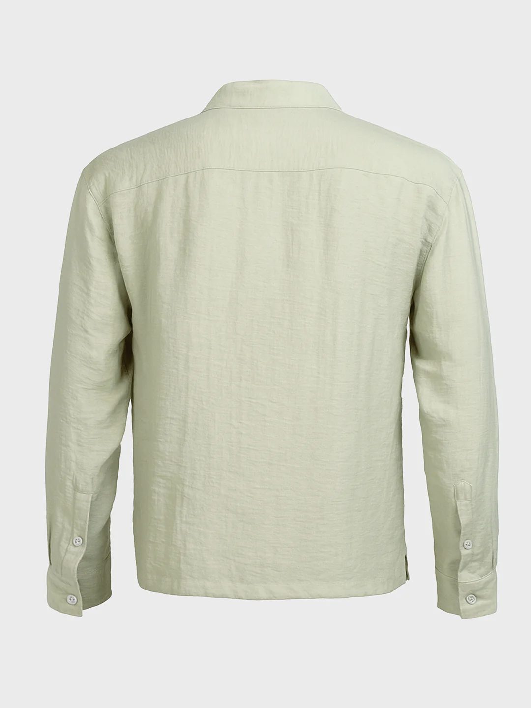 Men's Green Relaxed Fit Printed Casual Shirt - Image 4