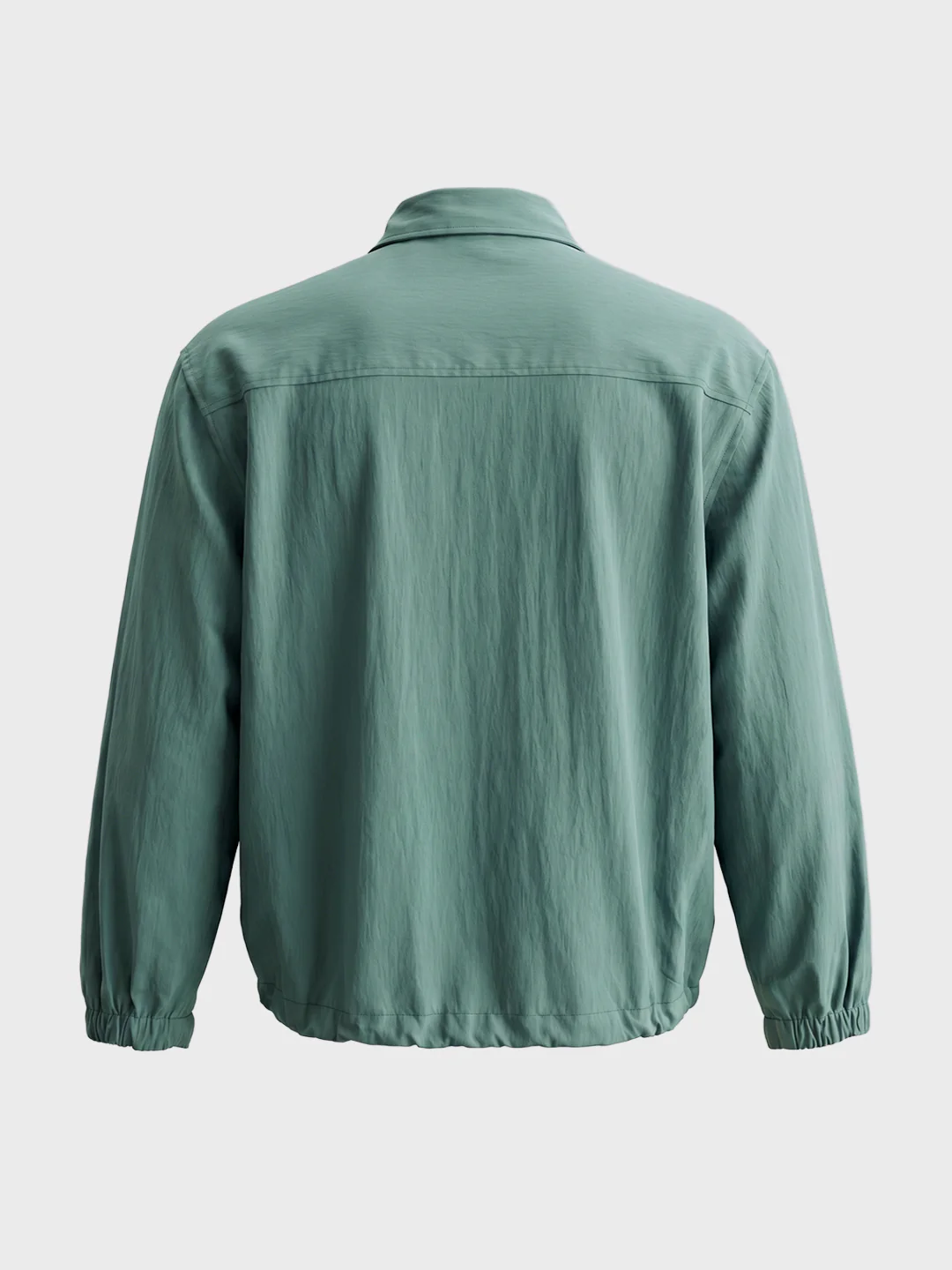Men's Green Relaxed Fit Solid Casual Shirt - Image 6