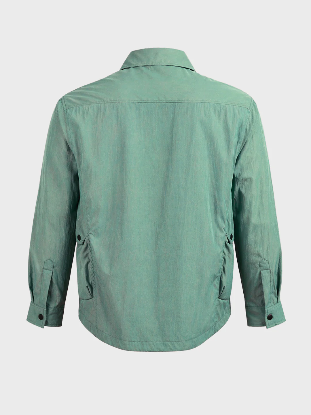 Men's Green Relaxed Fit Solid Casual Shirts - Image 7