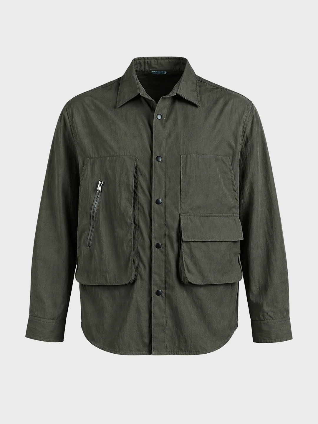 Men's Green Relaxed Fit Solid Casual Shirts - Image 6