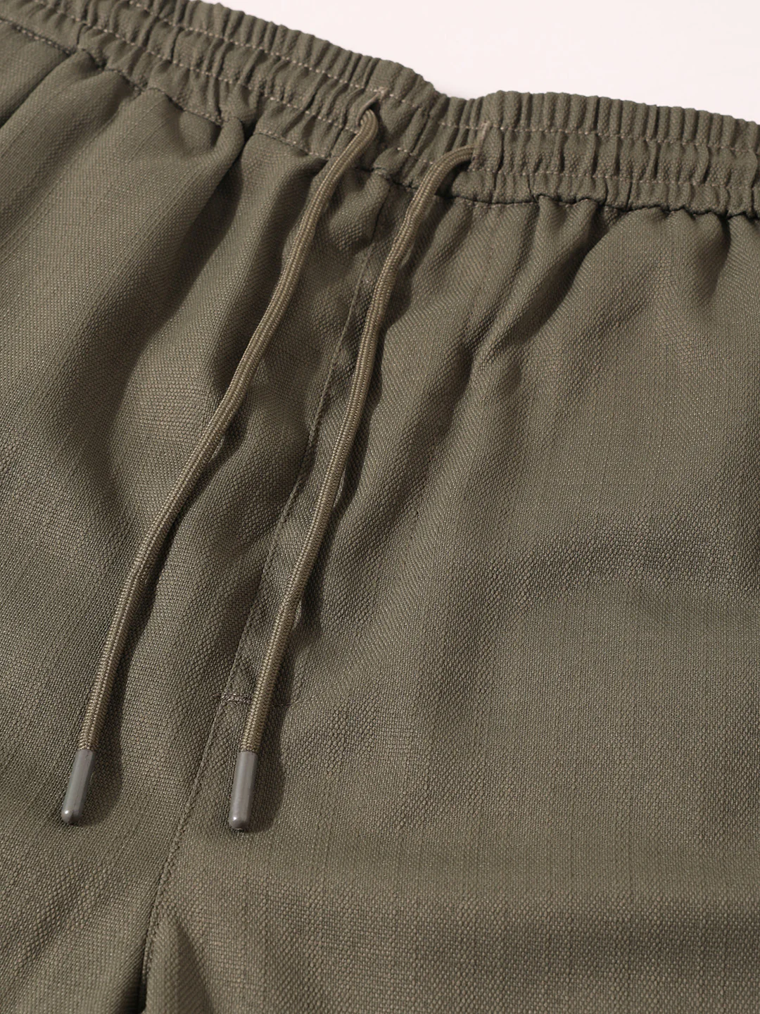Men's Green Relaxed Fit Solid Resort Wear Shorts - Image 6