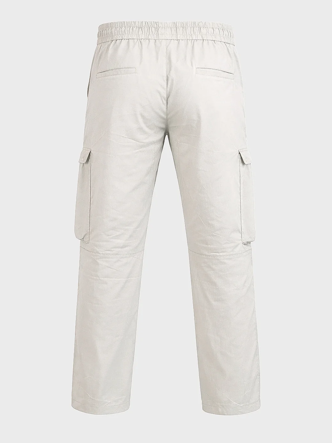 Men's Green Relaxed Fit Solid Utility Cargo - Image 7