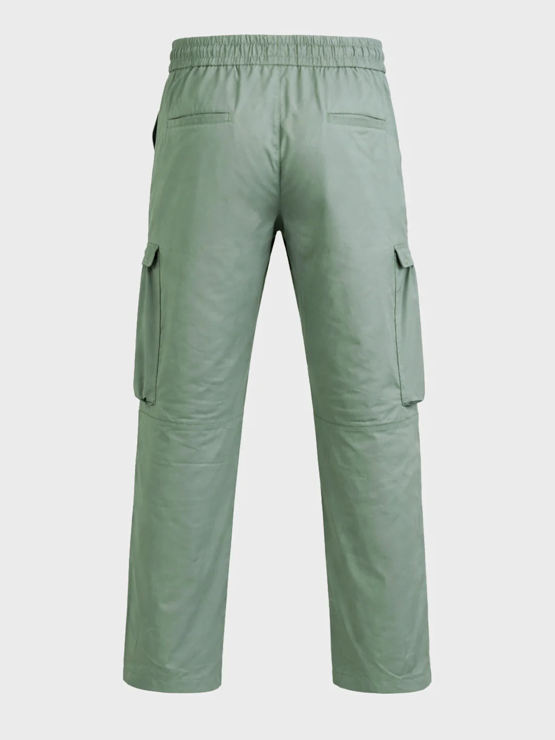Men's Green Relaxed Fit Solid Utility Cargo - Image 7