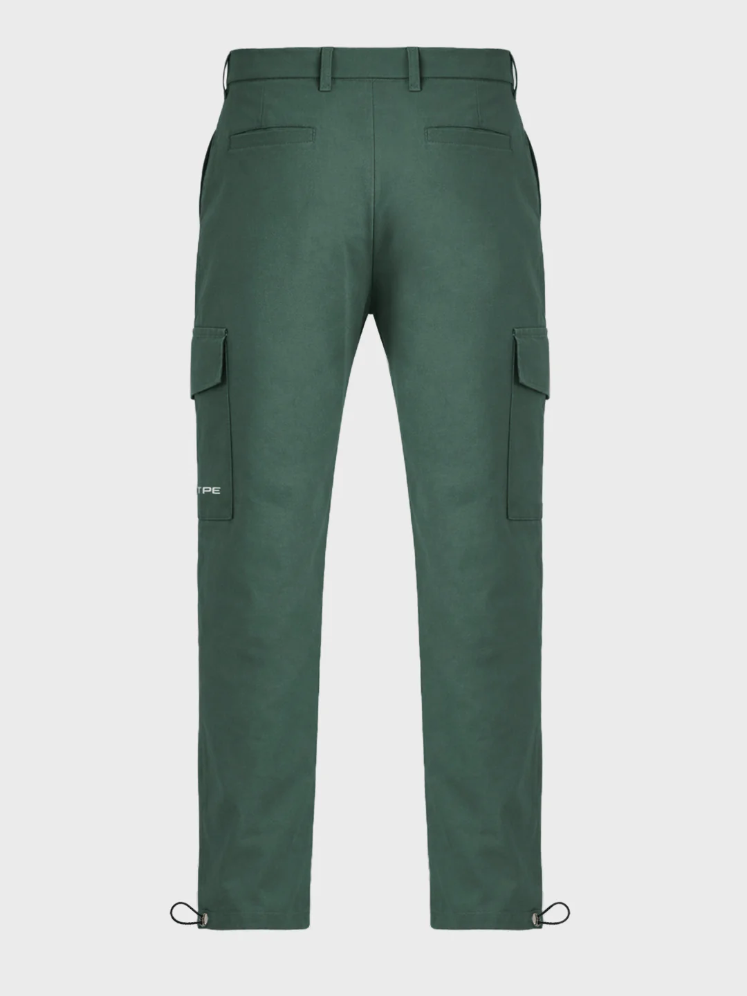 Men's Green Relaxed Fit Solid Utility Cargo - Image 7