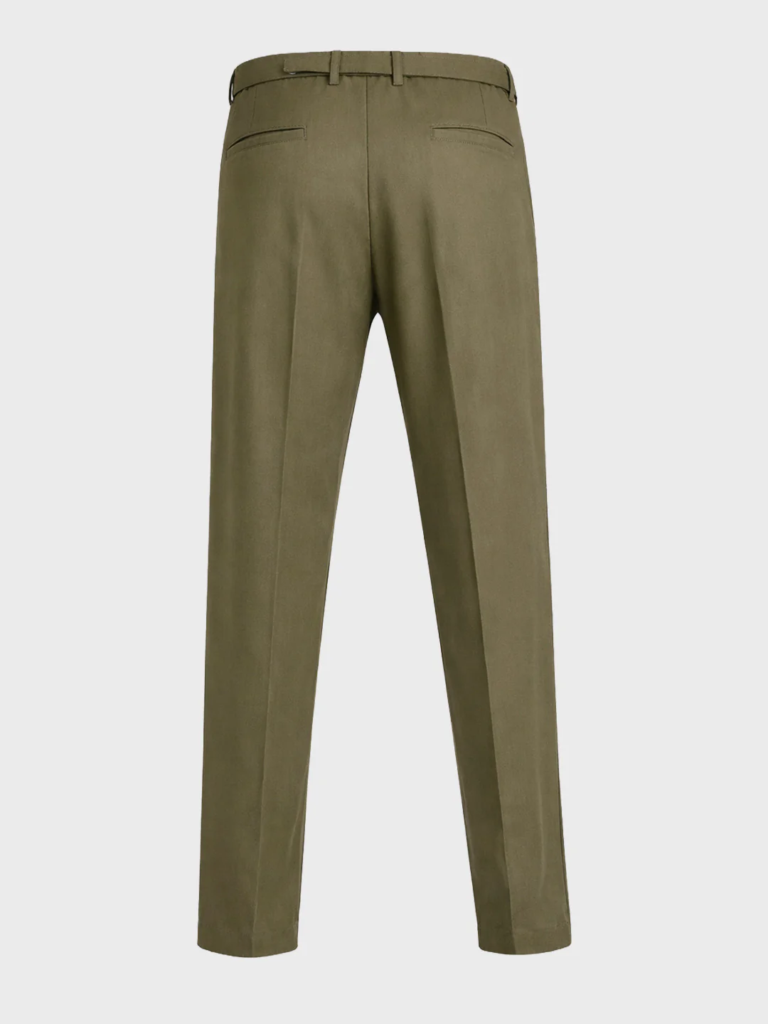 Men's Green Relaxed Fit Solid Utility Trousers - Image 6