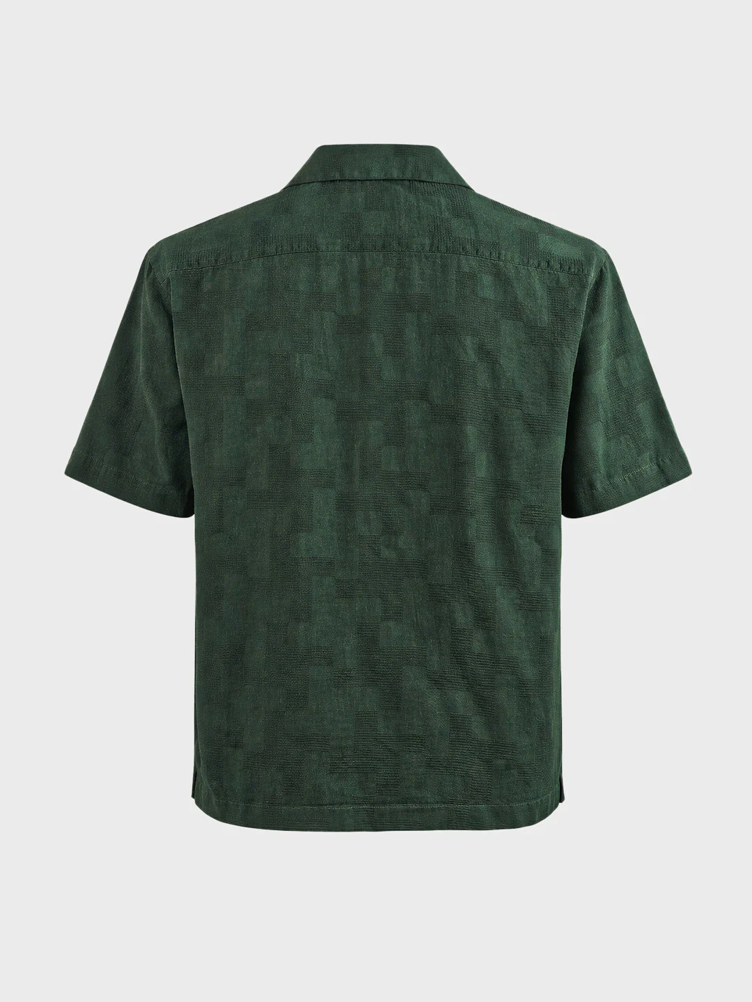 Men's Green Relaxed Fit Solid Casual Shirt - Image 6