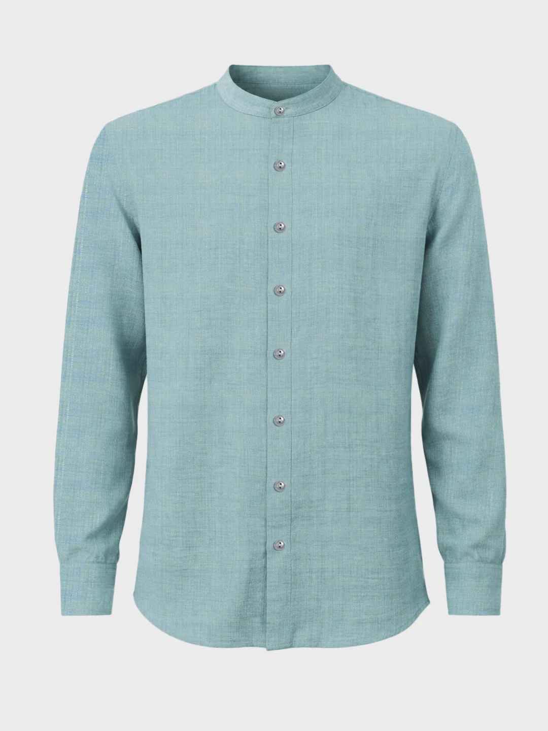 Men's Green Relaxed Fit Textured Casual Shirt - Image 3