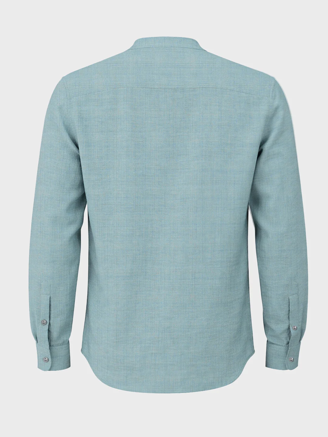 Men's Green Relaxed Fit Textured Casual Shirt - Image 4