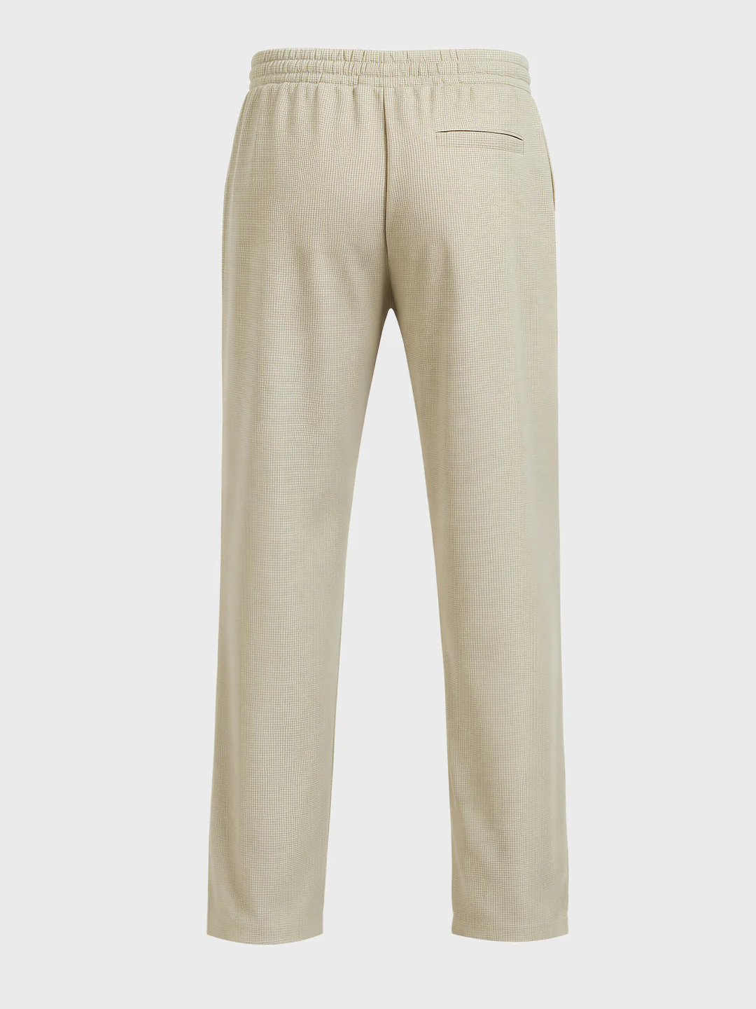 Men's Green Relaxed Fit Textured Utility Trousers - Image 5