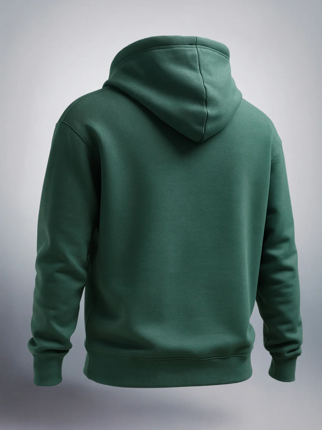 Men's Green Relaxed Fit Varsity Casual Sweatshirt - Image 4