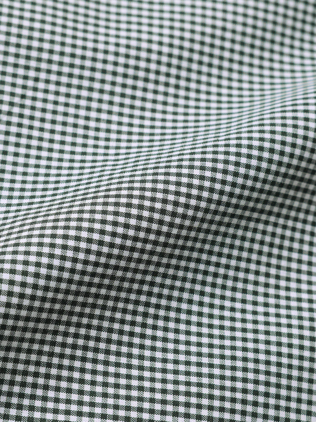 Men's Green Slim Fit Checked Formal Shirt - Image 6