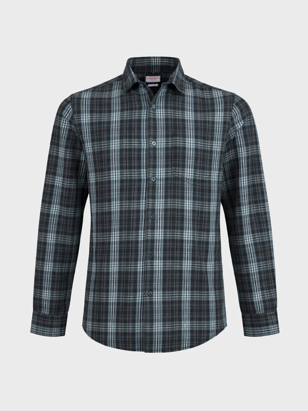 Men's Green Slim Fit Checkered Casual Shirt - Image 6